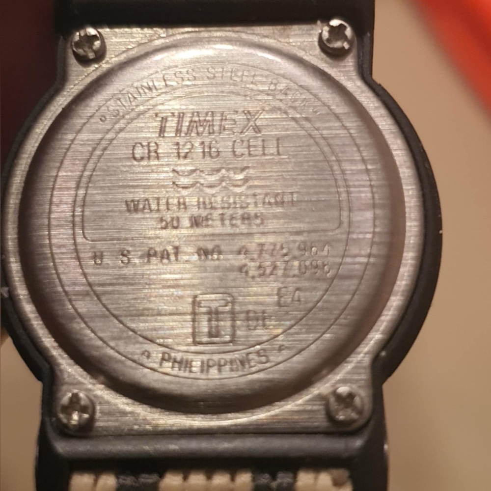 🦋10/$20🦋 Timex Expedition Indiglo Black/Tan Nylon Women's Watch w/Date - Picture 4 of 4